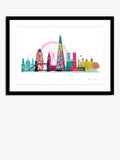 John Lewis London Skyline framed print 53.5x73.5cm, UK version