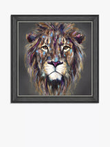 John Lewis John Lewis Louise Luton 'Kendi' Lion Framed Print, 83 x 83cm- Buy online at McGrocer