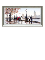 John Lewis John Lewis Richard Macneil 'Thames View' Framed Print, 55 x 110cm- Buy online at McGrocer