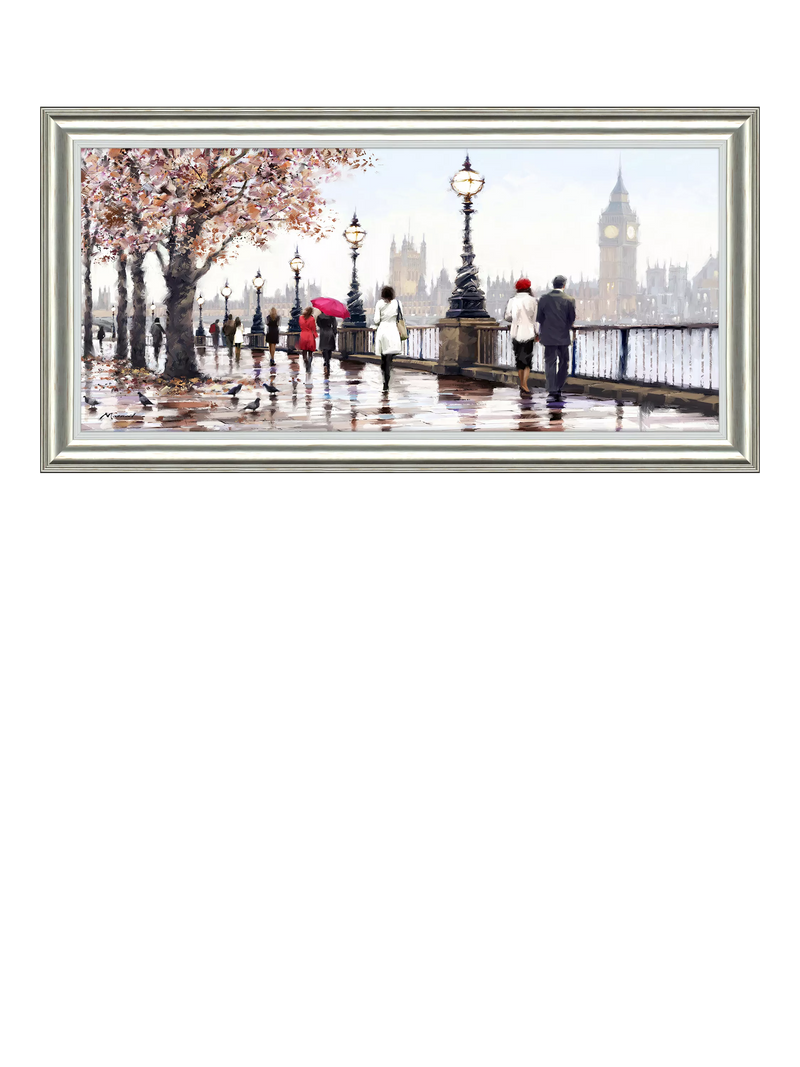 John Lewis Thames View framed print 55x110cm - British product