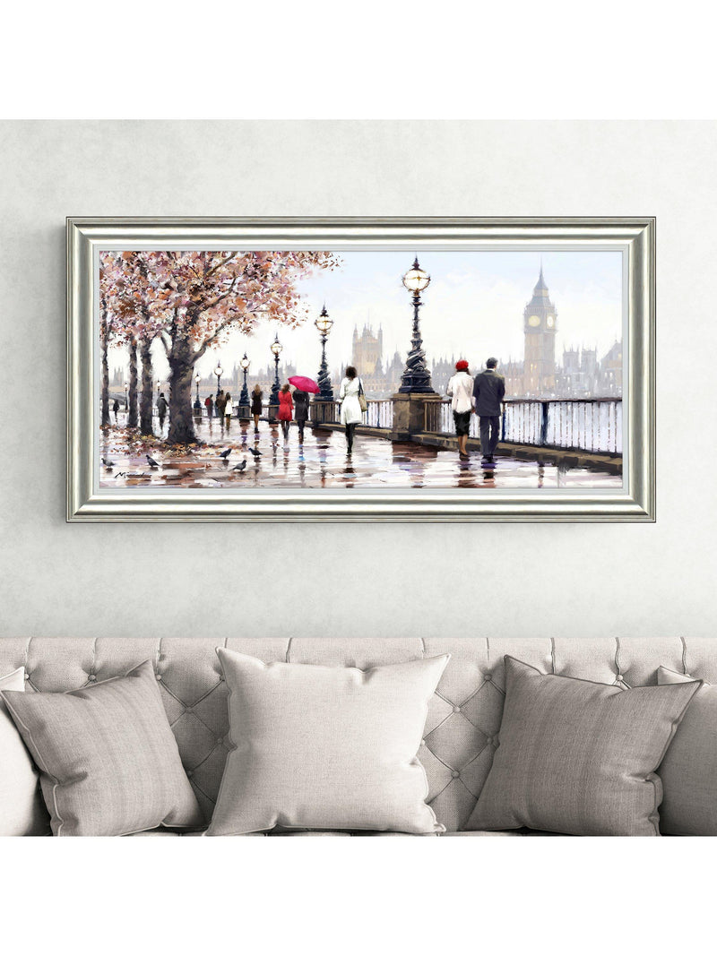 John Lewis Thames View framed print 55x110cm - British product