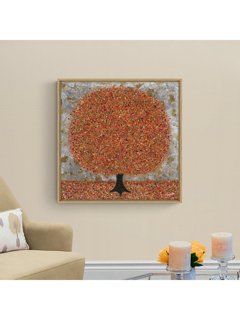 John Lewis autumn tree framed canvas print 64 x 64cm, UK version