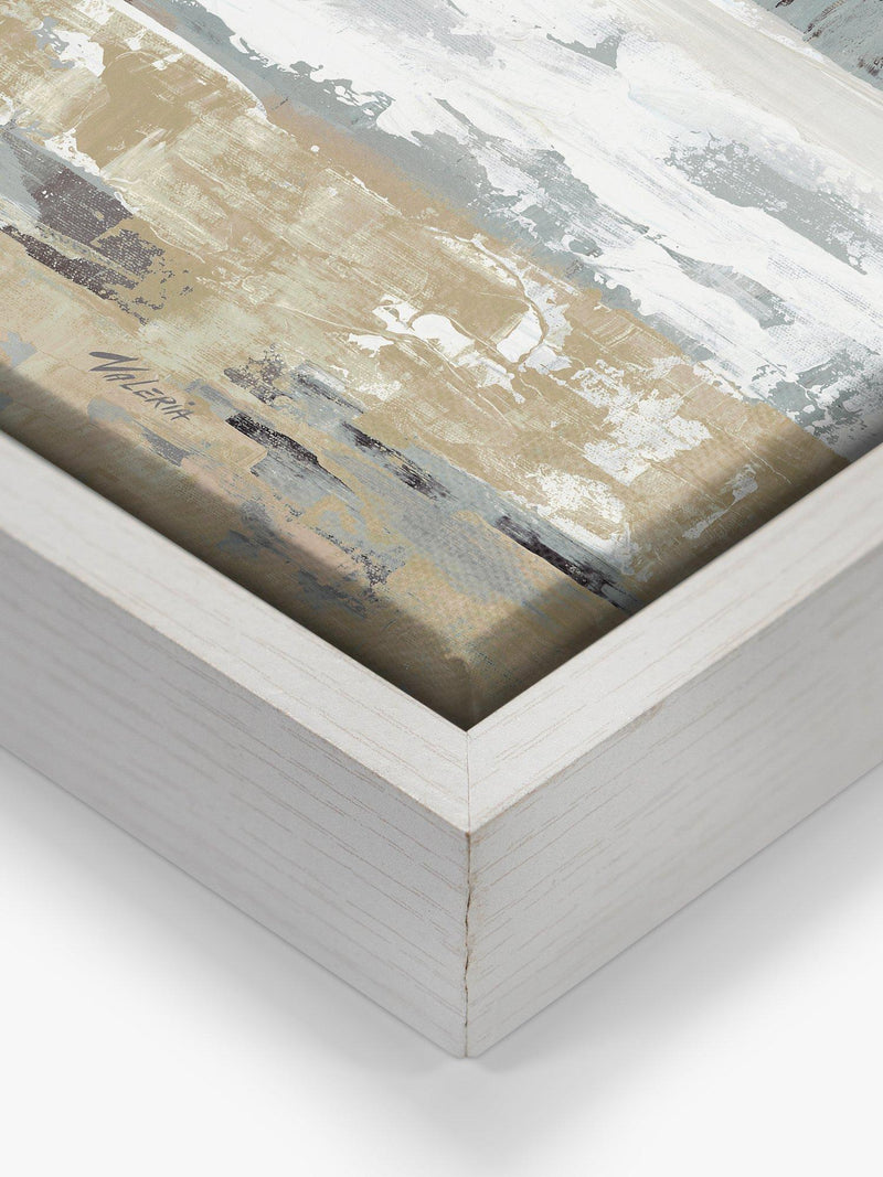 John Lewis framed canvas print East Coast I abstract coastal view 64x64cm - British product