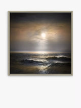 John Lewis John Lewis William Vanscoy 'Hello Goodbye' Framed Canvas Print, 64.5 x 64.5cm, Orange/Multi- Buy online at McGrocer