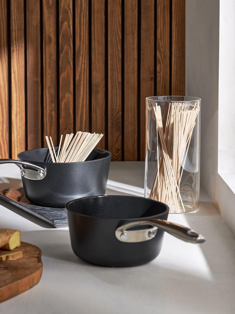 John Lewis ceramic non-stick saucepan 1.3 litre, imported from the UK