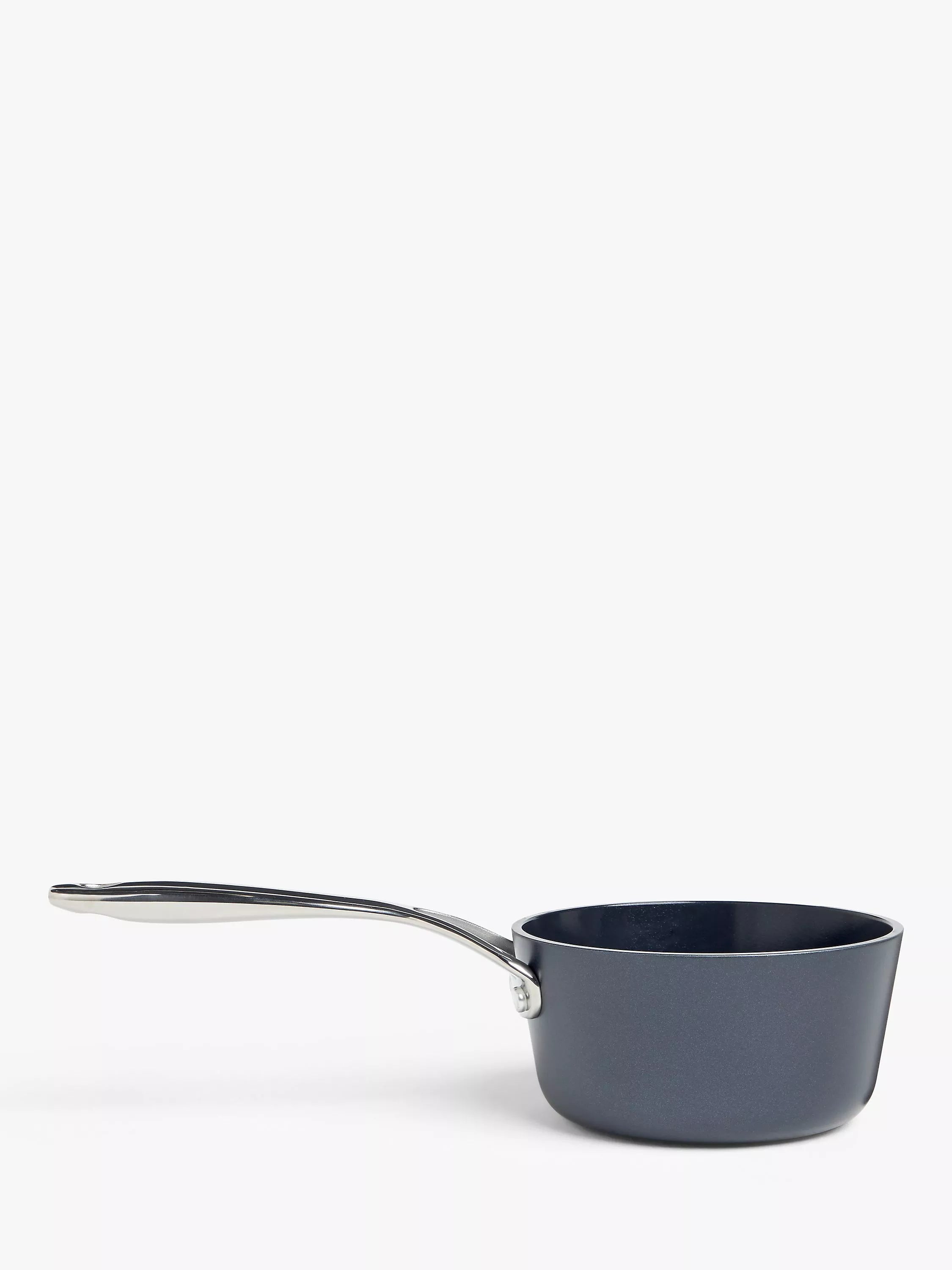 John Lewis Aluminium Ceramic Non-Stick Milk Pan, 14cm - McGrocer