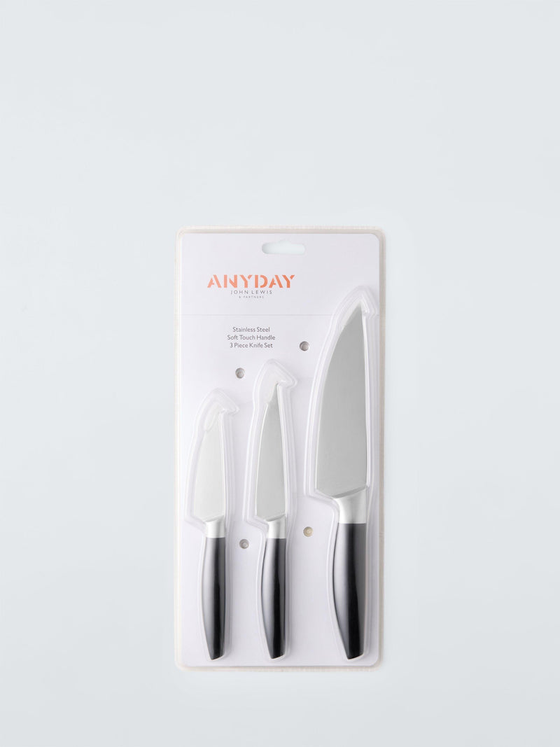 John Lewis kitchen knife set 3 piece (British brand)