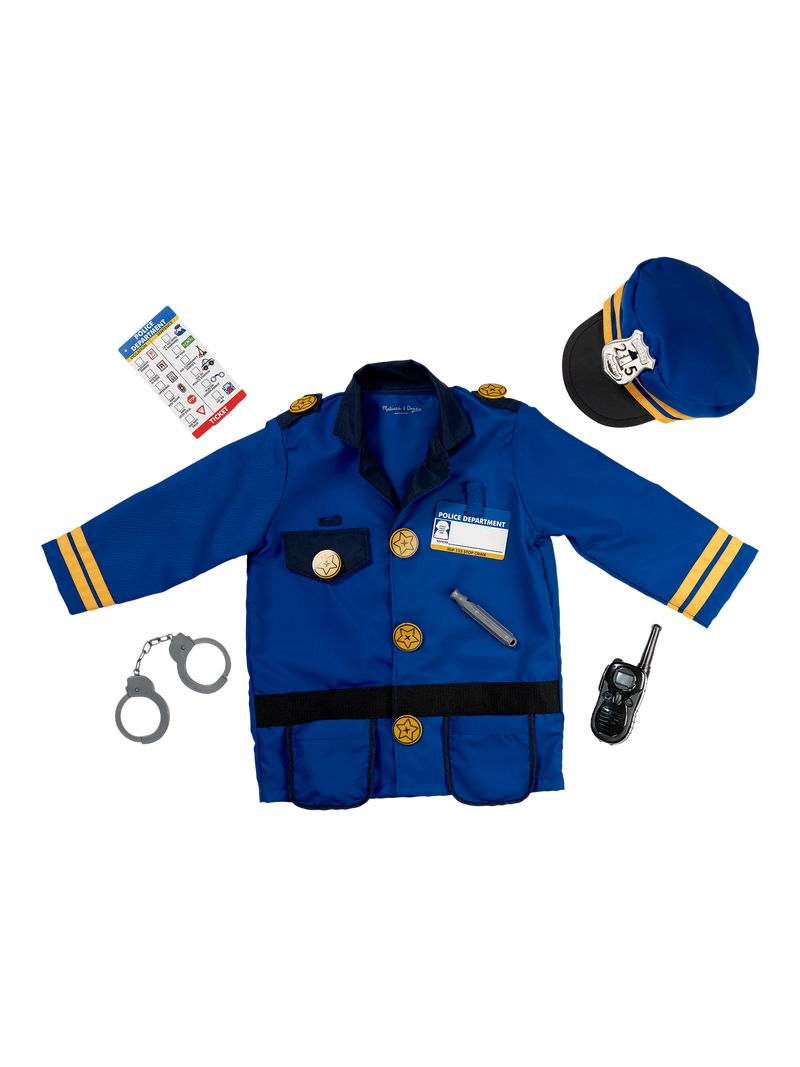 Melissa & Doug kids police officer costume 3 years, UK version