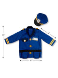 Melissa & Doug kids police officer costume 3 years, UK version