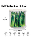 OXO Good Grips silicone bag 1.8L clear - British product