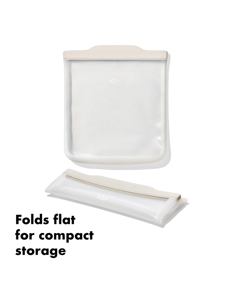 OXO Good Grips silicone bag 1.8L clear - British product