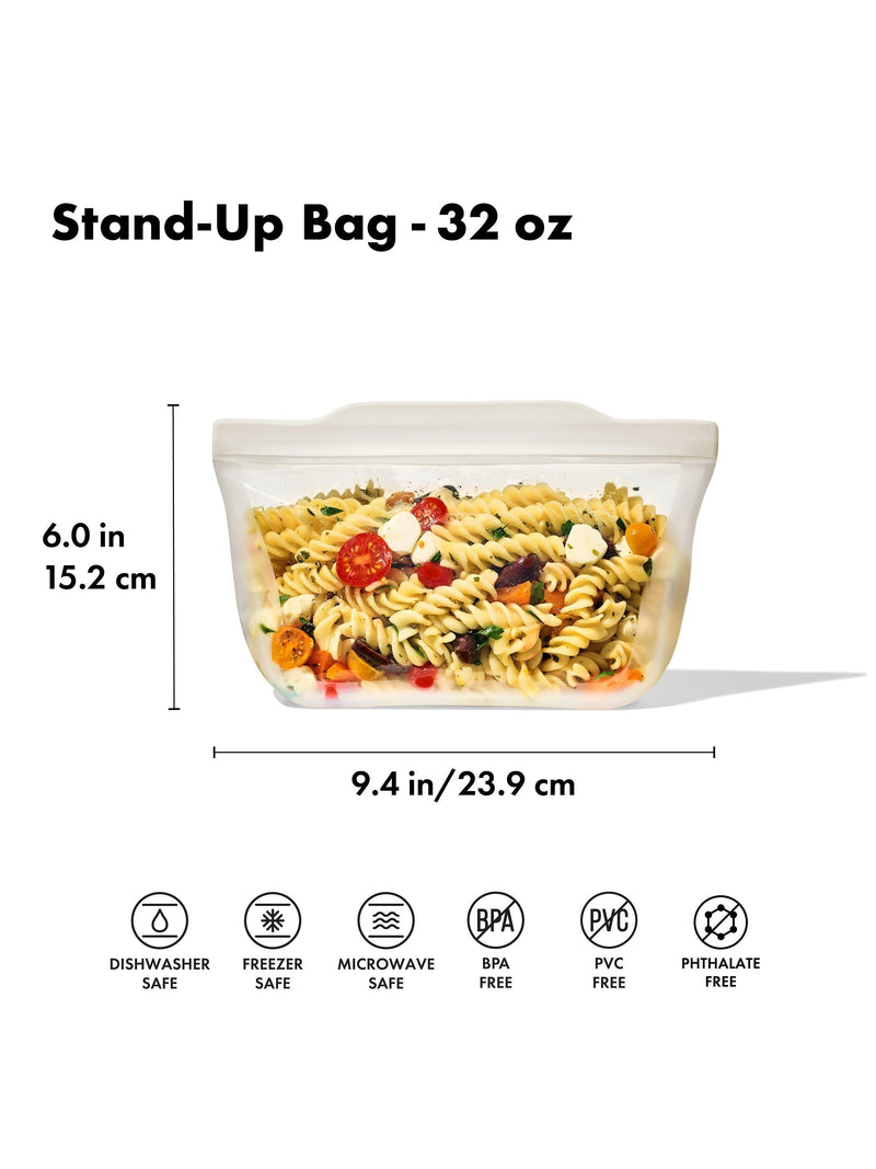 OXO reusable silicone bag clear 946ml (British brand)