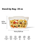 OXO reusable silicone bag clear 946ml (British brand)