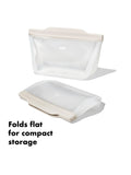OXO reusable silicone bag clear 946ml (British brand)