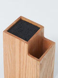 John Lewis FSC-certified oak knife block, UK version