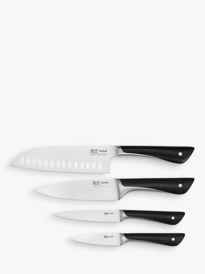 Jamie Oliver Tefal stainless steel kitchen knife set 4 piece, UK version