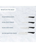 Jamie Oliver Tefal stainless steel kitchen knife set 4 piece, UK version