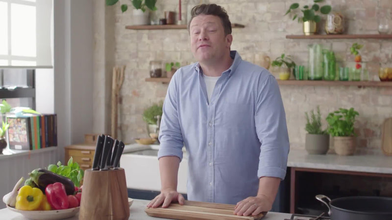Jamie Oliver Tefal stainless steel kitchen knife set 4 piece, UK version