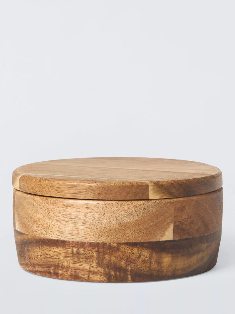 John Lewis acacia wood pinch pot kitchen spice holder (British brand)