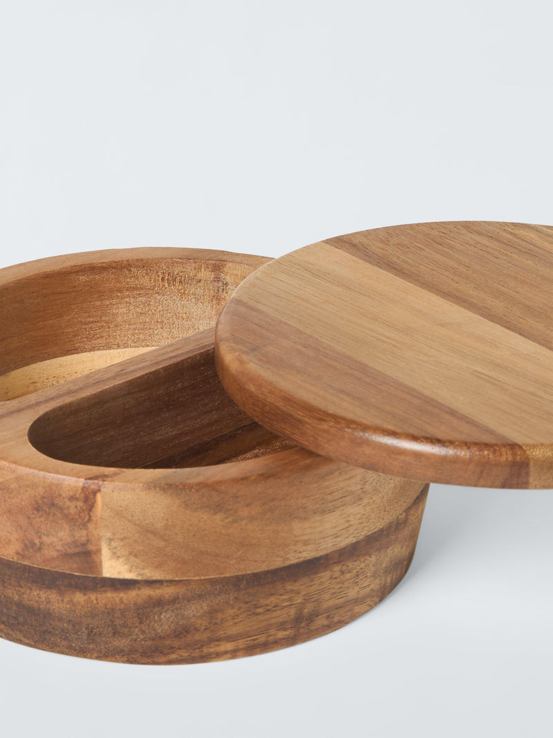 John Lewis acacia wood pinch pot kitchen spice holder (British brand)