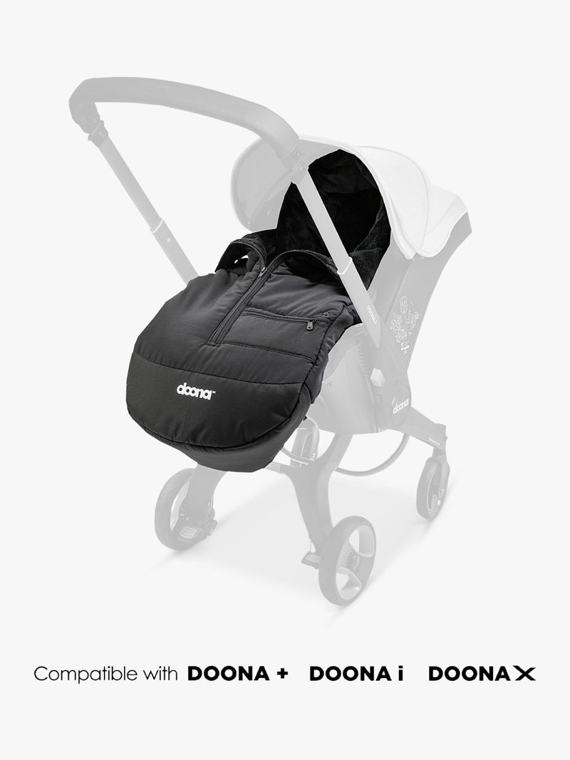 Doona Footmuff Cover Black, imported from the UK