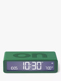 Lexon Flip alarm clock dark green with LCD display - British product