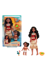 John Lewis Moana and Sister Simea Dolls Set with Heihei Chicken and Accessories, 5 Piece- Buy online at McGrocer