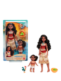 Disney Moana 2 dolls set with Moana, Simea, and Heihei, 5 piece - British product