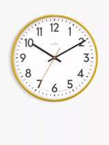 John Lewis Analogue Wall Clock with Colourful Case and Arabic Numerals, 30cm- Buy online at McGrocer