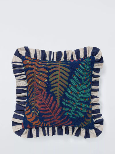 John Lewis John Lewis Ferns Frill Cushion, Multi Decorative Cushion- Buy online at McGrocer