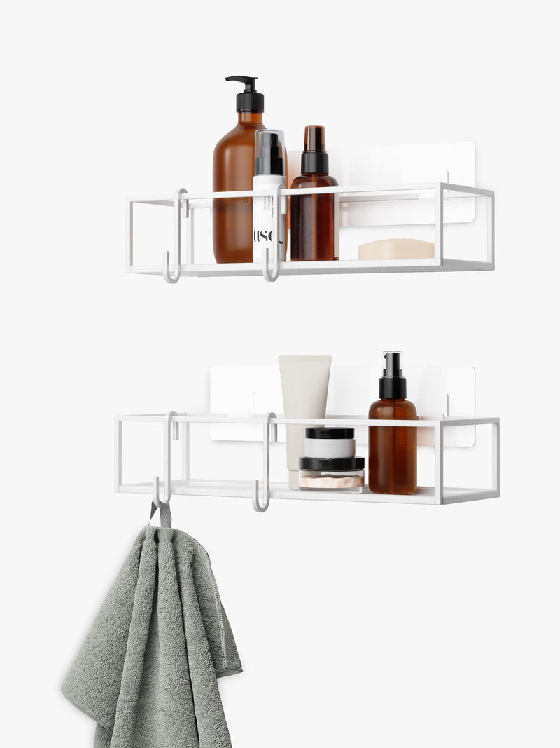 Umbra white shower storage caddies, pack of 2 (British brand)