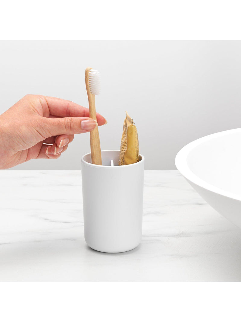 Brabantia ReNew toothbrush holder 11cm tall, imported from the UK