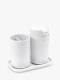 Brabantia ReNew bathroom accessory set, imported from the UK