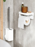 Umbra toilet brush and holder in white (British brand)
