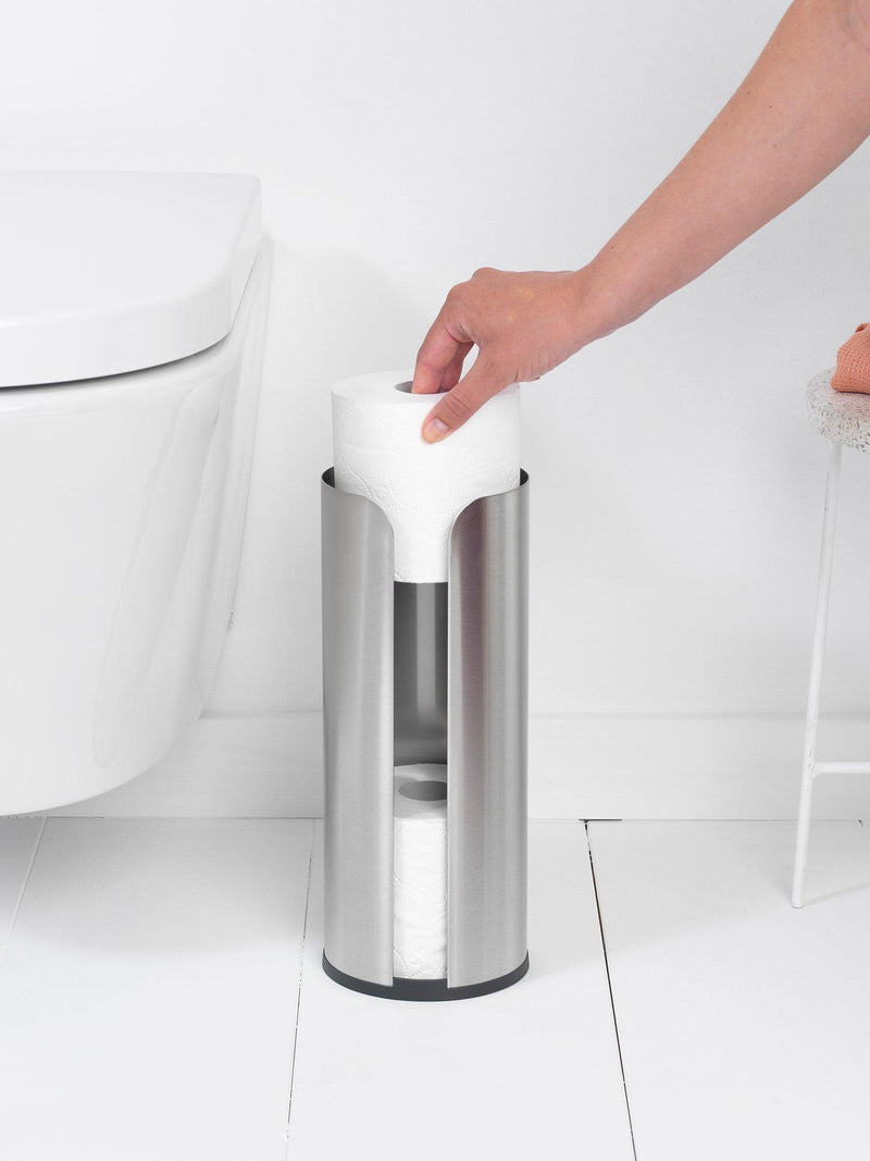 Brabantia ReNew toilet roll dispenser brushed chrome - British product