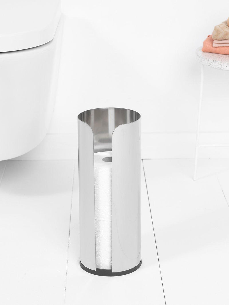 Brabantia ReNew toilet roll dispenser brushed chrome - British product