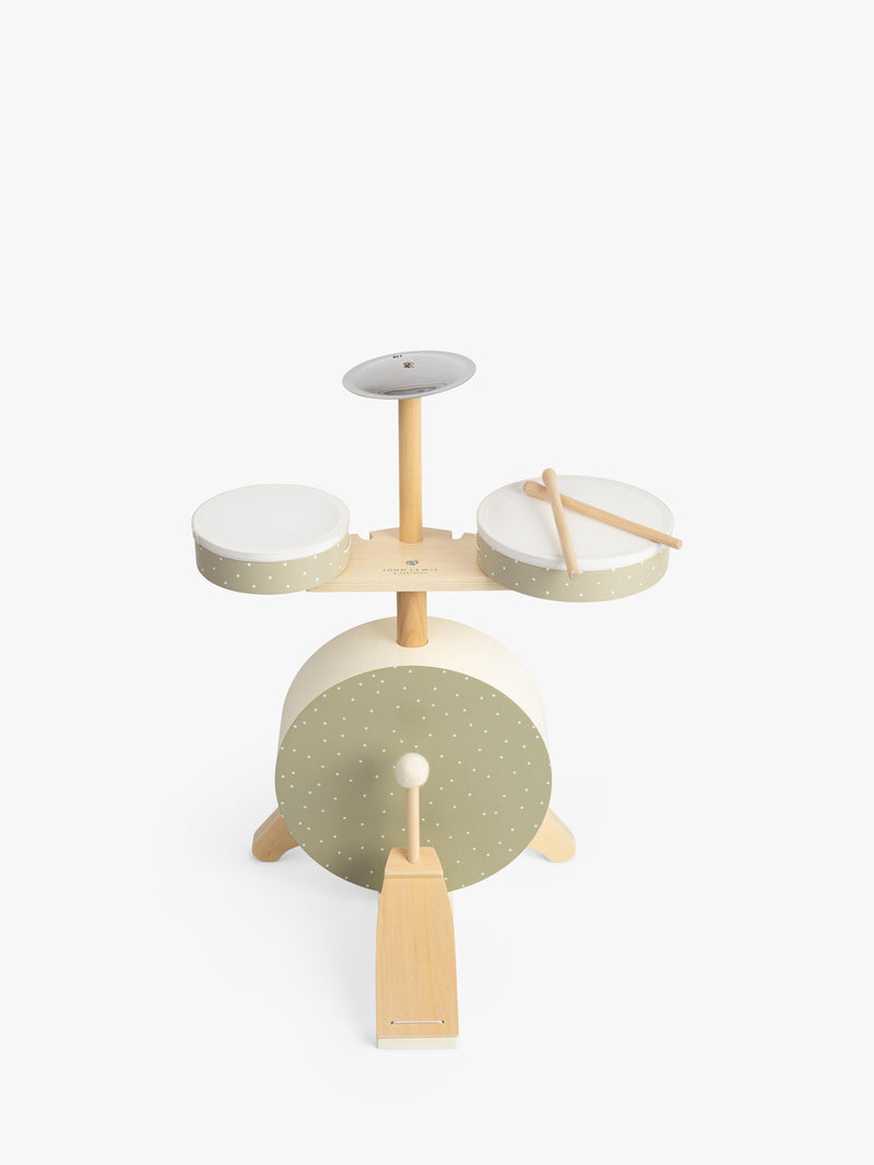 John Lewis wooden drum kit for children, imported from the UK