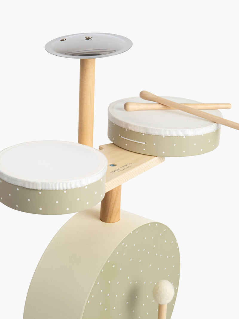 John Lewis wooden drum kit for children, imported from the UK