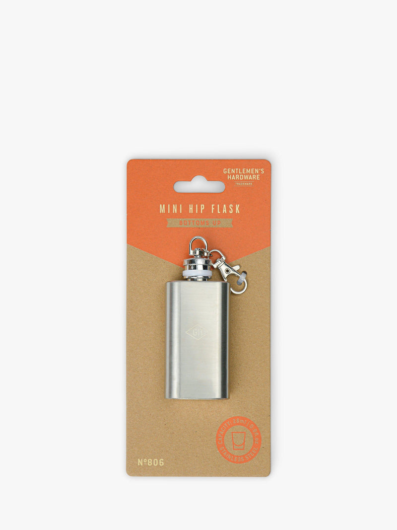Gentlemen's Hardware Mini Stainless Steel Hip Flask 28ml, UK version