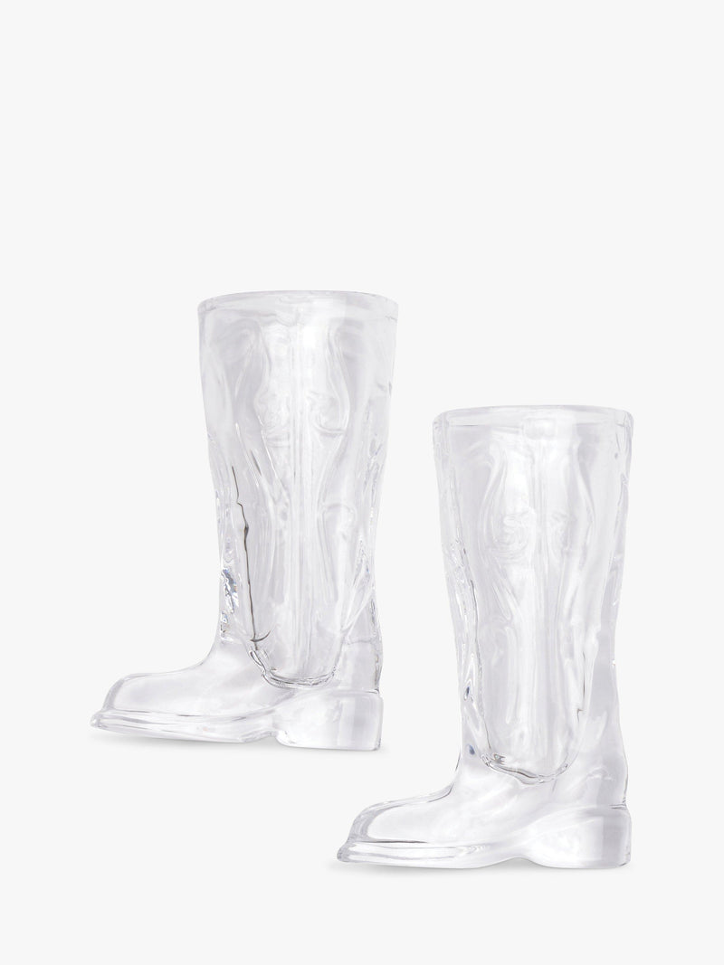 Gentlemen's Hardware cowboy boot shot glasses set of 2, UK version