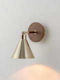 houseof adjustable cone wall light brass 20x13.5x13.5cm, imported from the UK