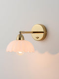 houseof flower glass sconce adjustable wall light brass white (British brand)
