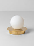 houseof Opal Disk rechargeable table lamp brass (British brand)