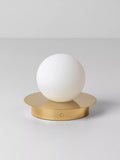 houseof Opal Disk rechargeable table lamp brass (British brand)