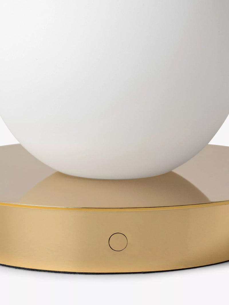 houseof Opal Disk rechargeable table lamp brass (British brand)