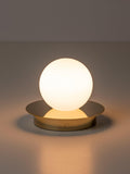 houseof Opal Disk rechargeable table lamp brass (British brand)