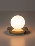 houseof Opal Disk rechargeable table lamp brass (British brand)
