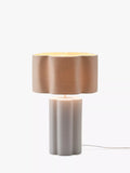houseof ceramic table lamp white linen shade, UK version