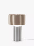 houseof ceramic table lamp white linen shade, UK version