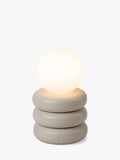 houseof Tube Cordless Portable Table Lamp in Sand, imported from the UK